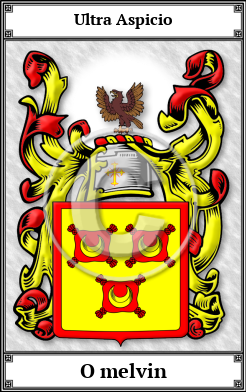 O melvin Family Crest Download (JPG)  Book Plated - 150 DPI